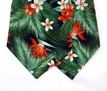 Load image into Gallery viewer, Tropical Floral Cotton Ascot
