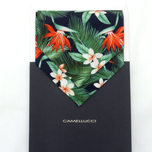 Load image into Gallery viewer, Tropical Floral Cotton Ascot
