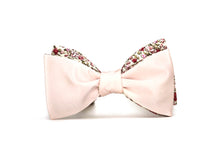 Load image into Gallery viewer, Pink Red Floral Self-Tie Bow Tie
