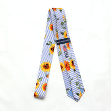 Load image into Gallery viewer, Sunflower Blue Striped Necktie
