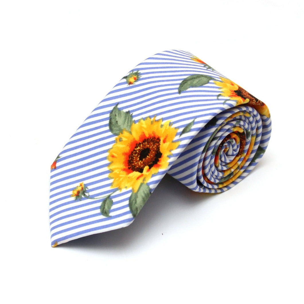Sunflower Blue Striped Necktie