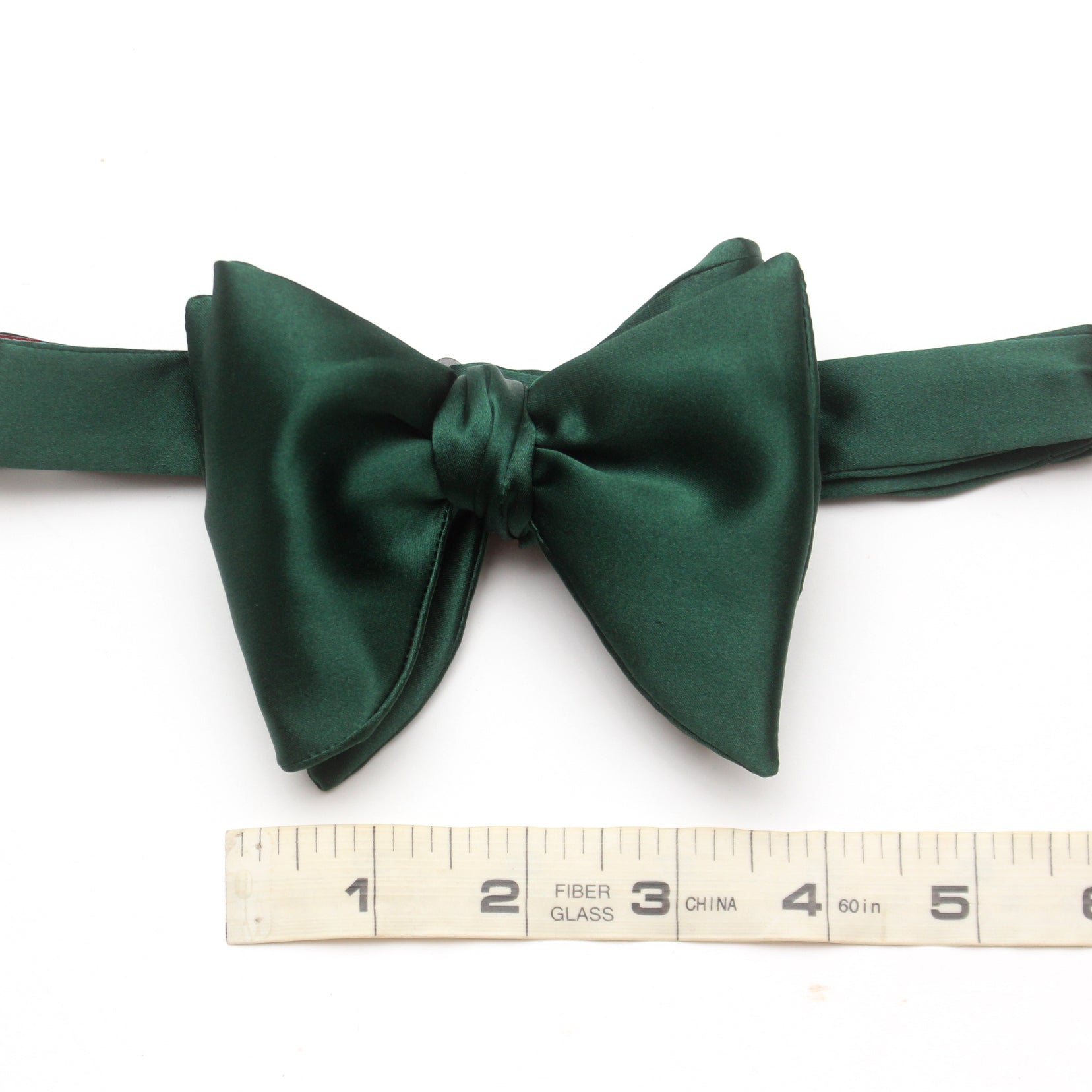 Emerald Green Men's Large Silk Bow Tie Size