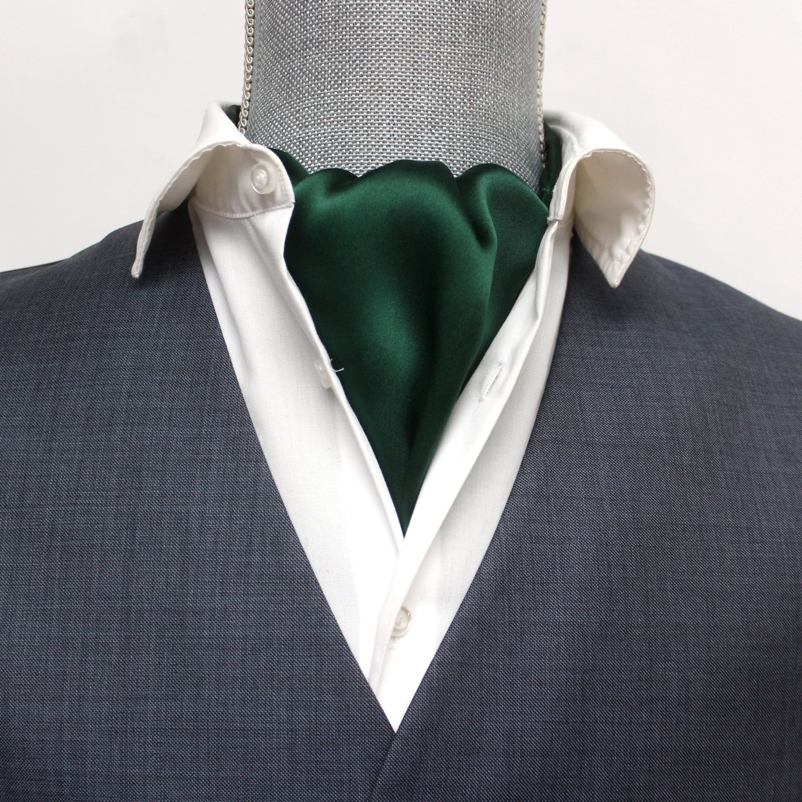 Silk Ascot Emerald Green