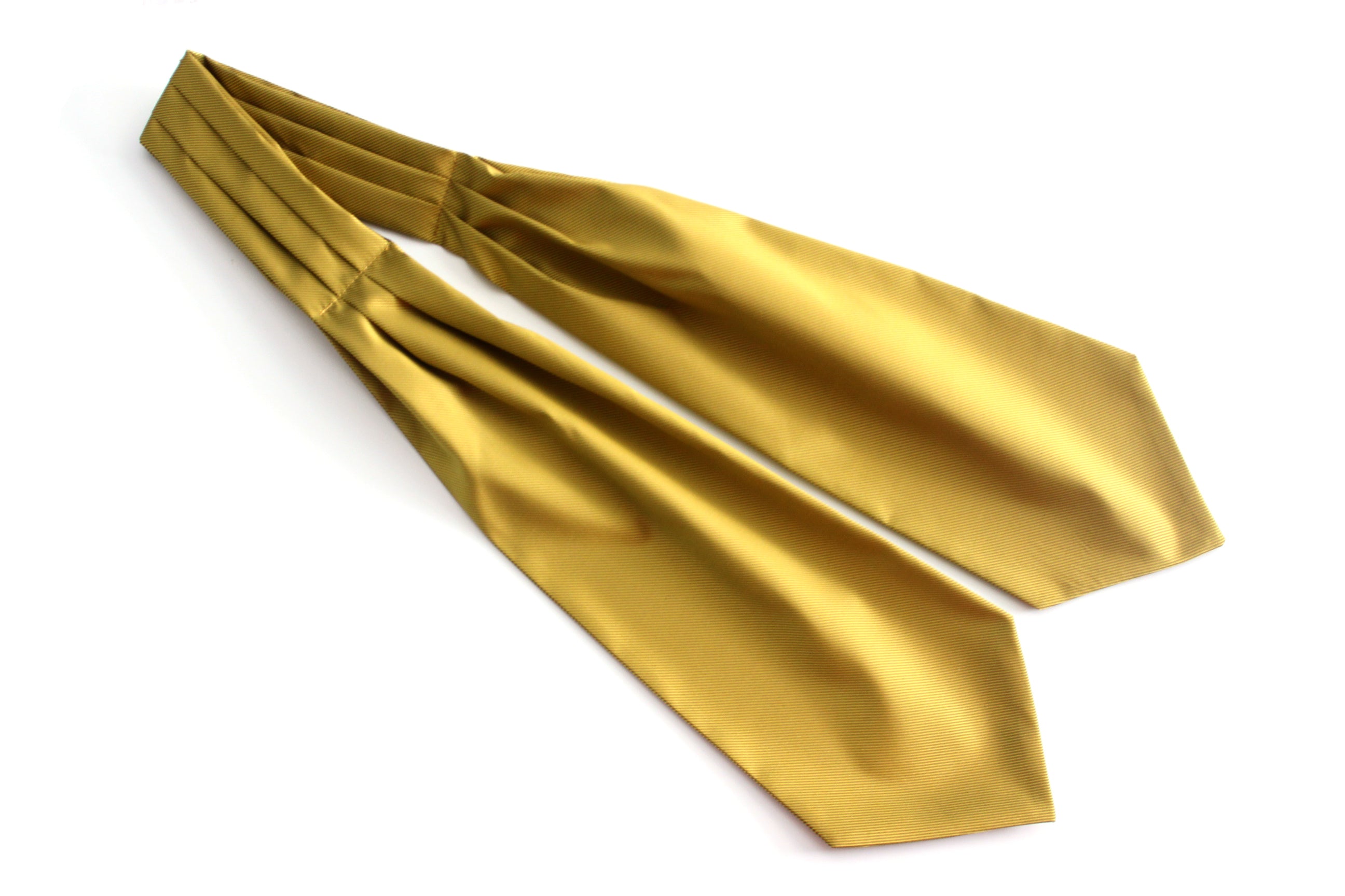 Gold Silk Ascot Cravat