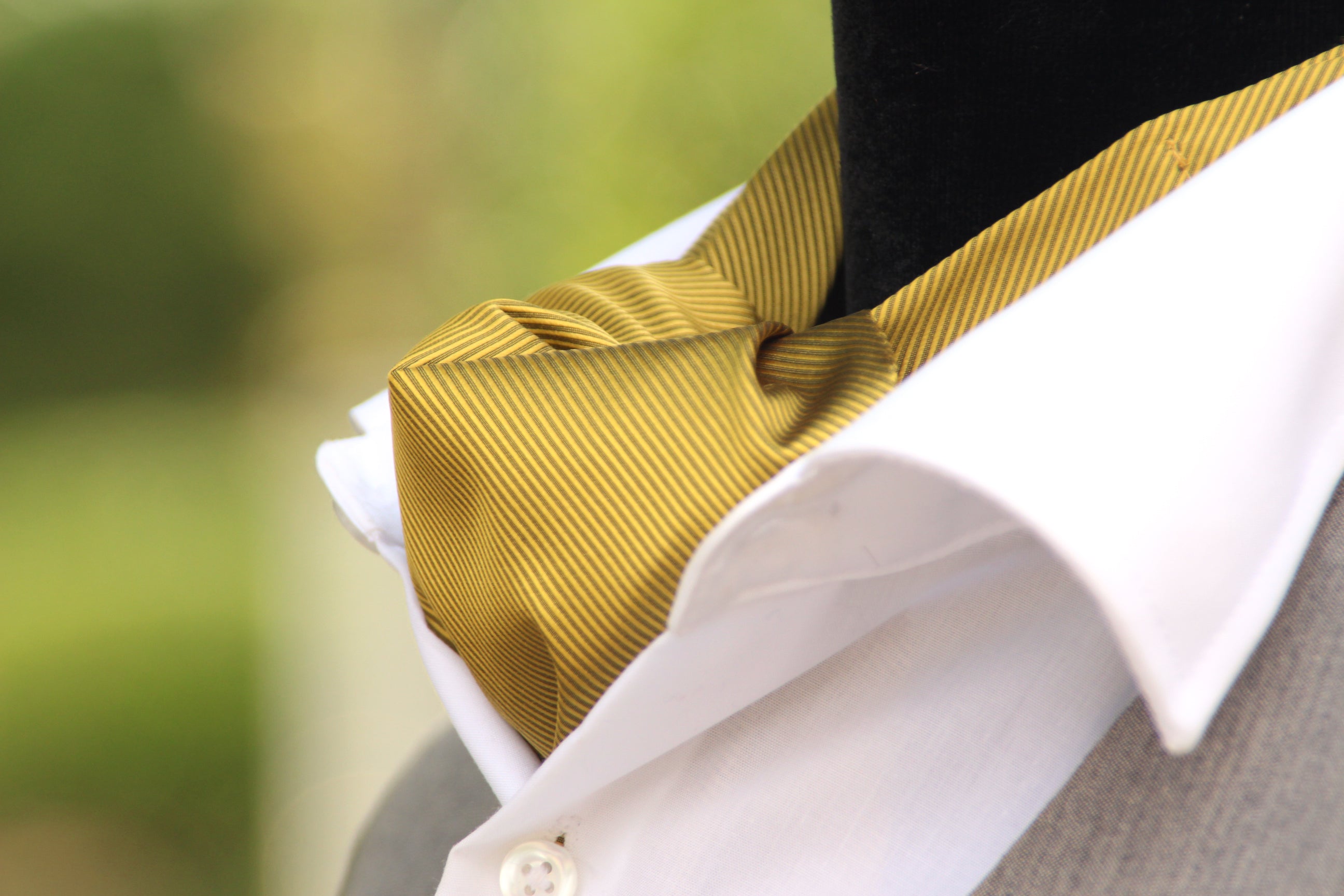 Gold Silk Ascot Cravat