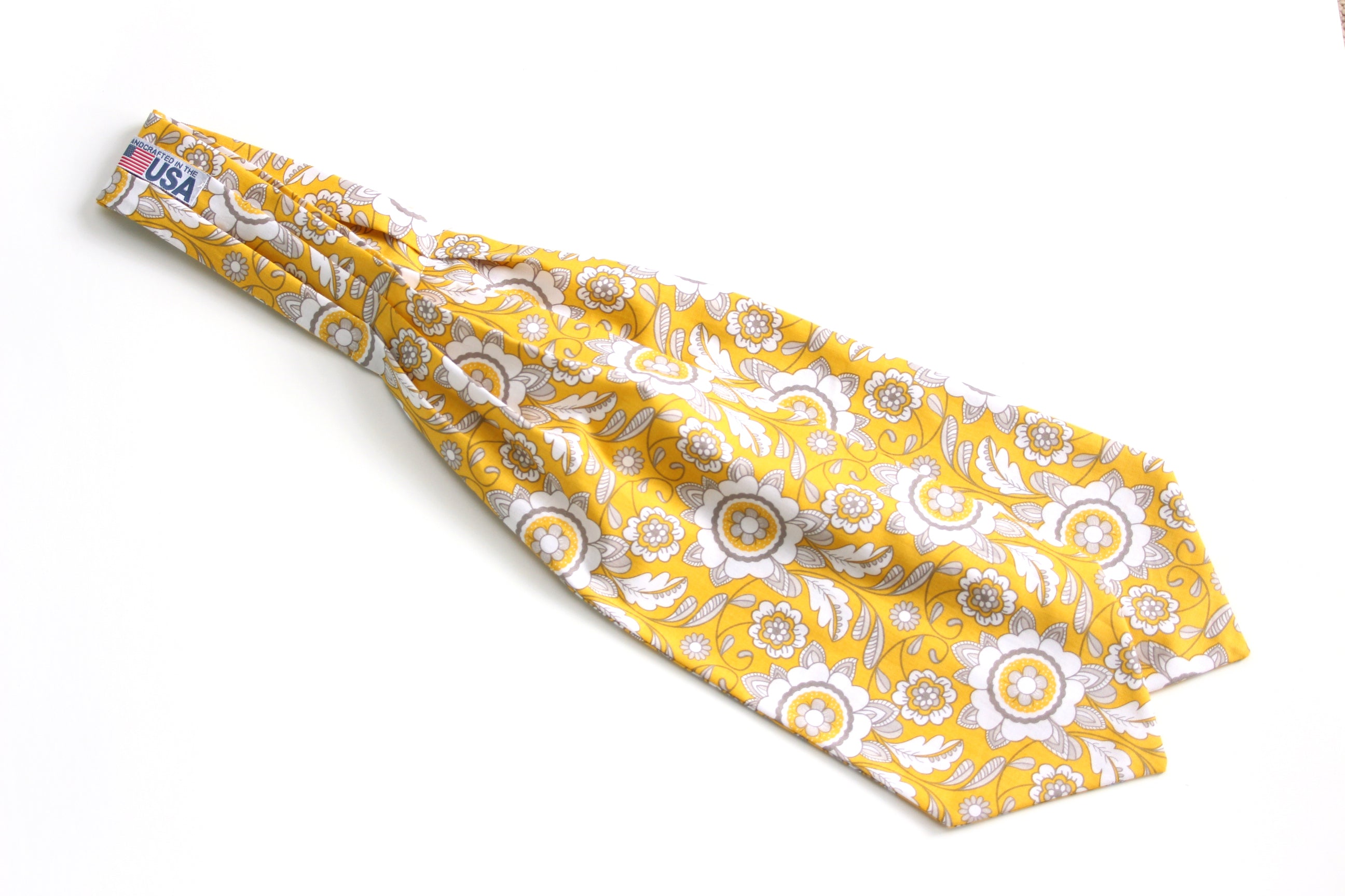 Yellow Floral Cotton Day Ascot