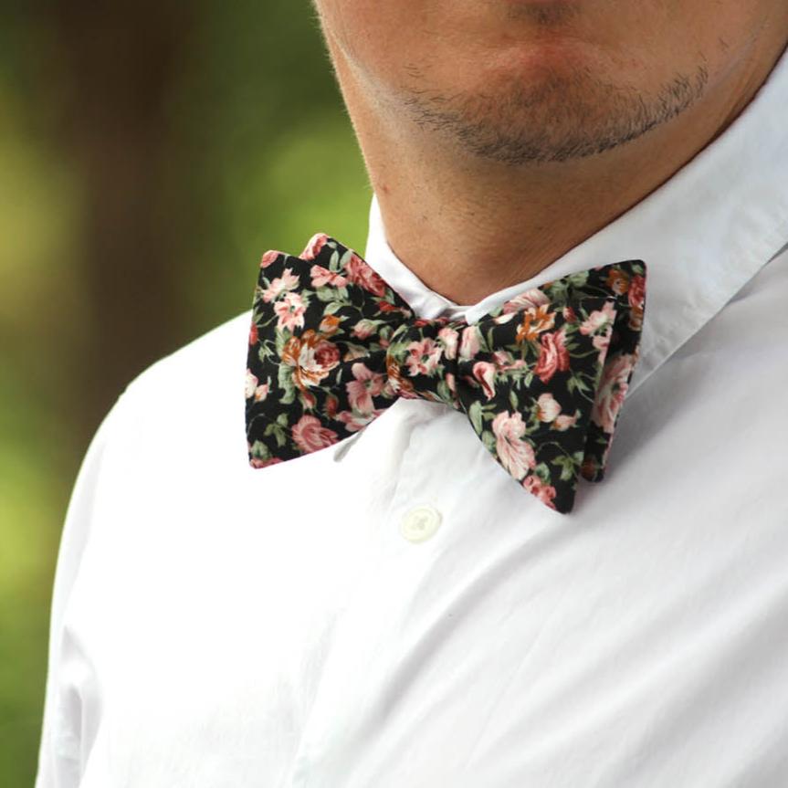 Floral Self-Tie Bow Tie