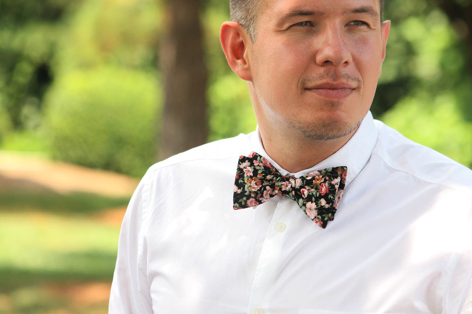 Floral Self-Tie Bow Tie