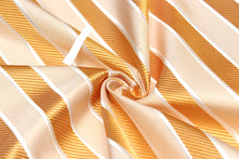 Load image into Gallery viewer, Orange Striped Silk Fabric
