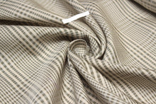 Load image into Gallery viewer, Dusty Green Plaid Silk Fabric
