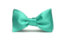Load image into Gallery viewer, Mint Green Silk Self-Tie Bow Tie
