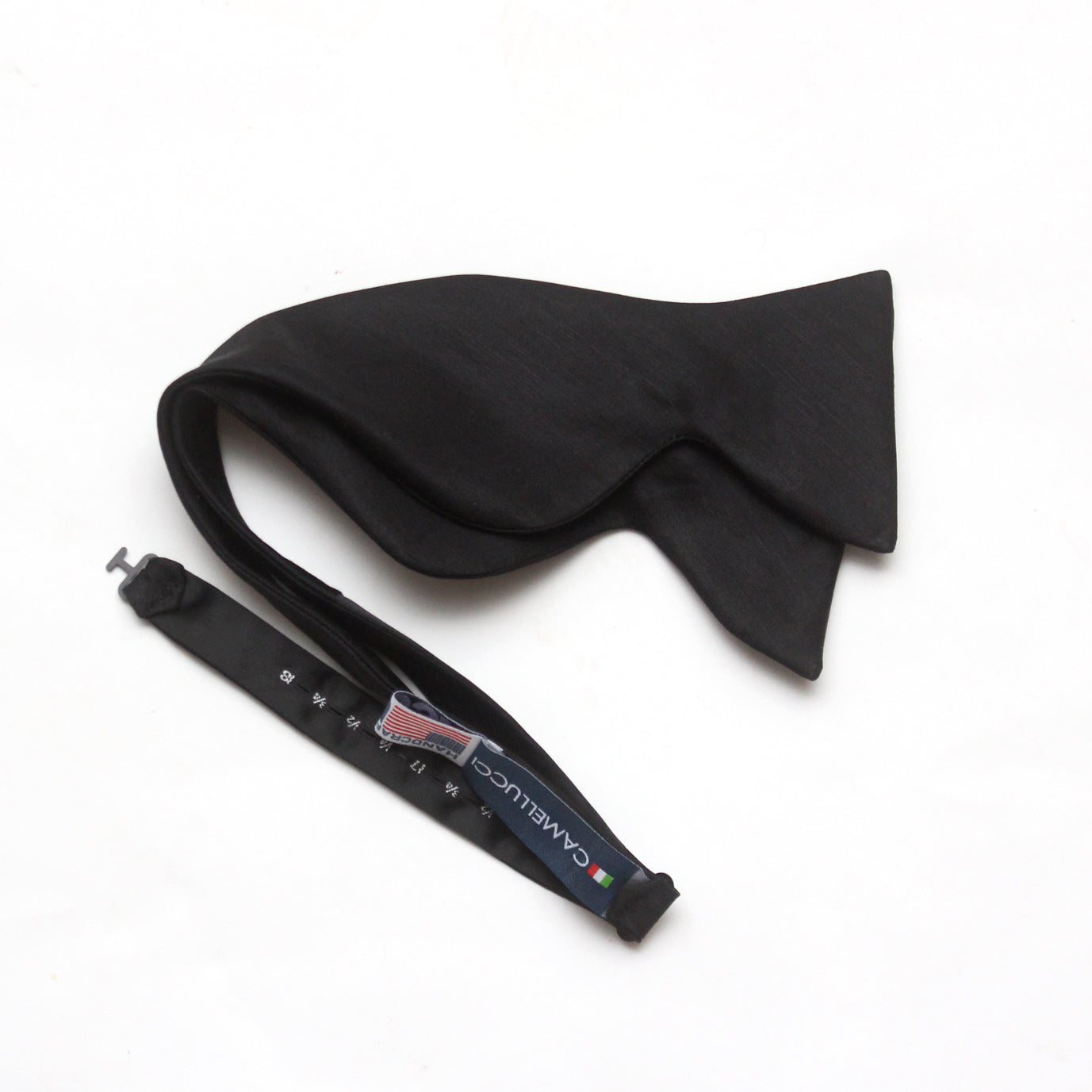 Basic Solid Silk Linen Bow Tie