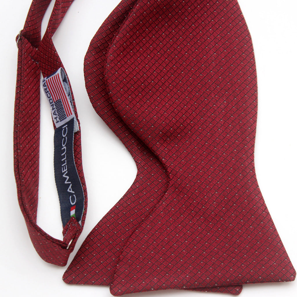 Red Big Butterfly Silk Bow Tie