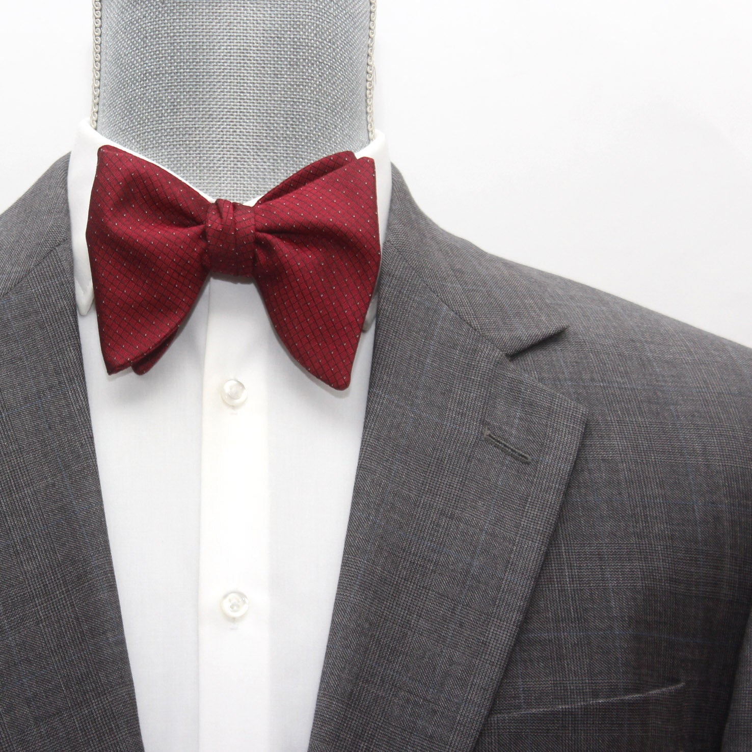 Red Big Butterfly Silk Bow Tie