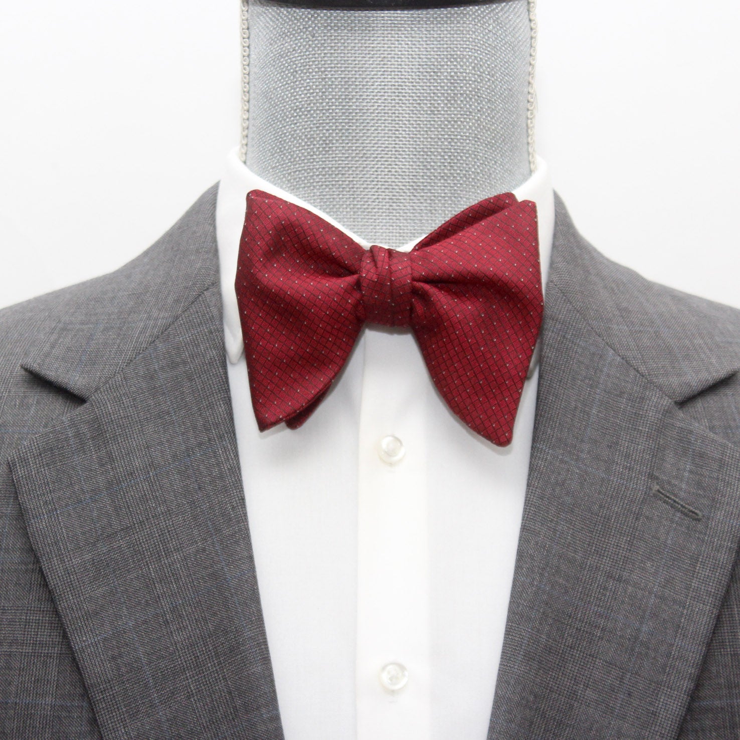 Red Big Butterfly Silk Bow Tie