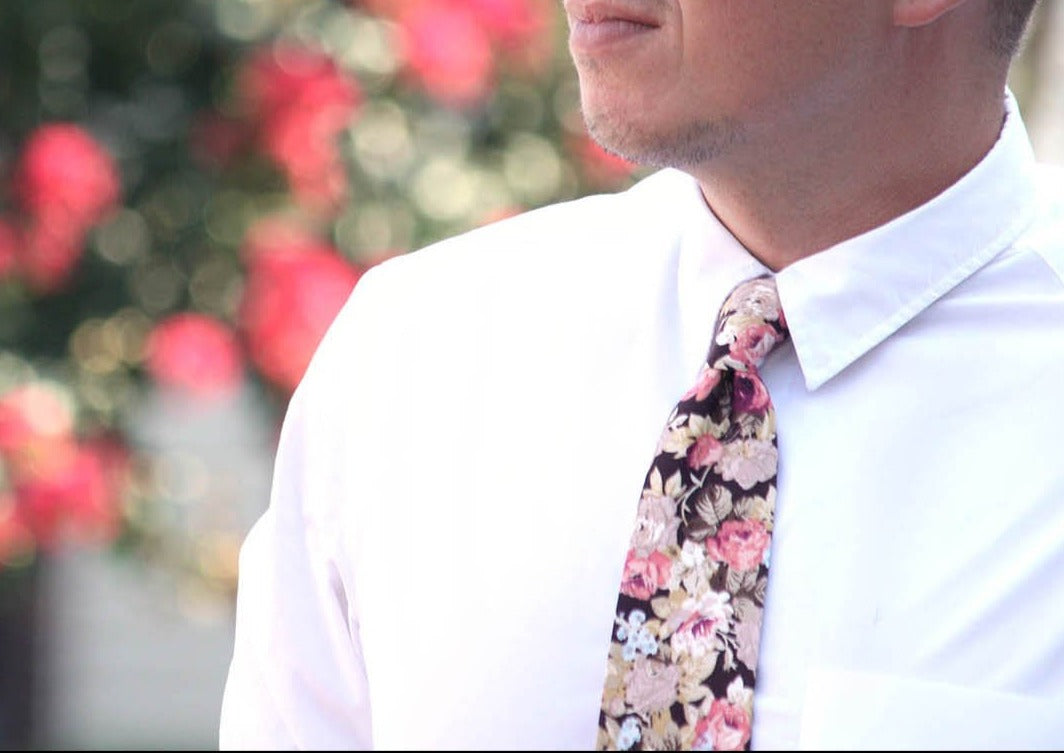 Floral Cotton Necktie