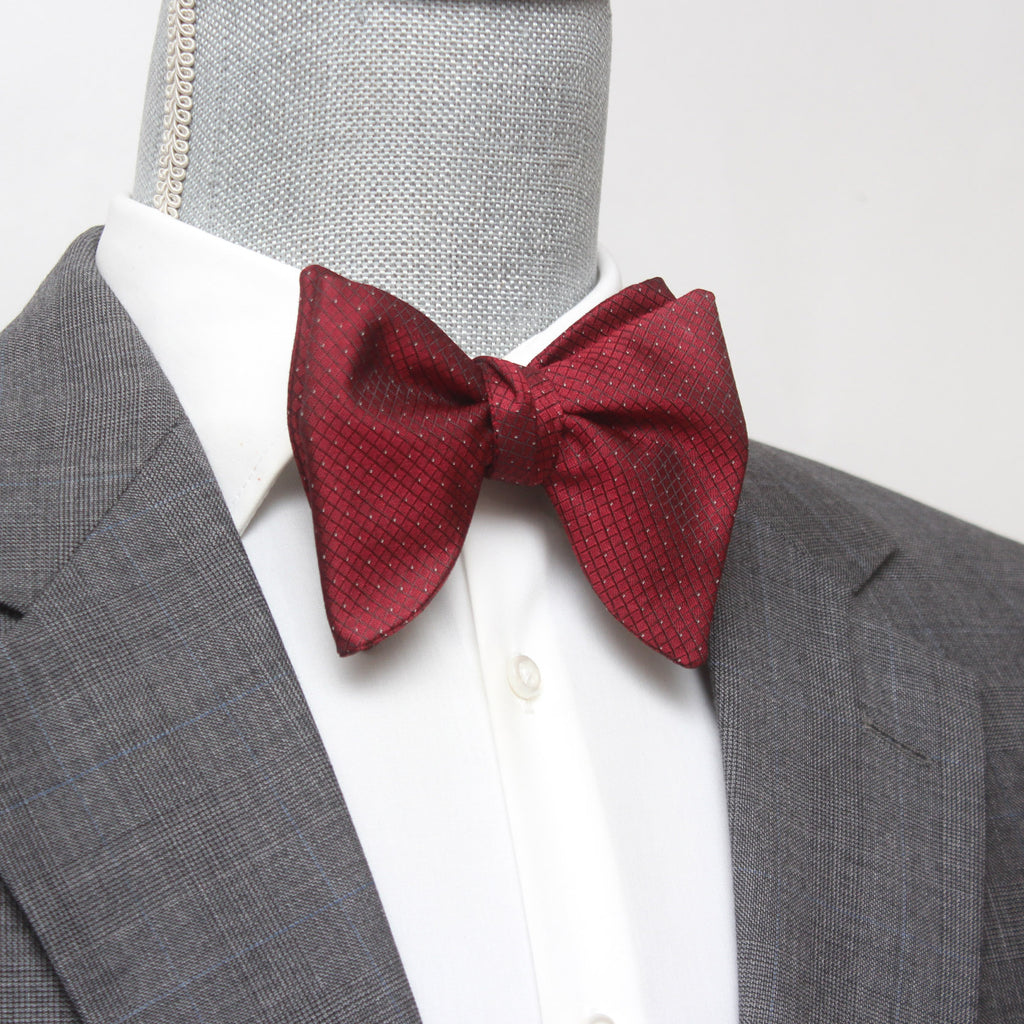 Red Big Butterfly Silk Bow Tie
