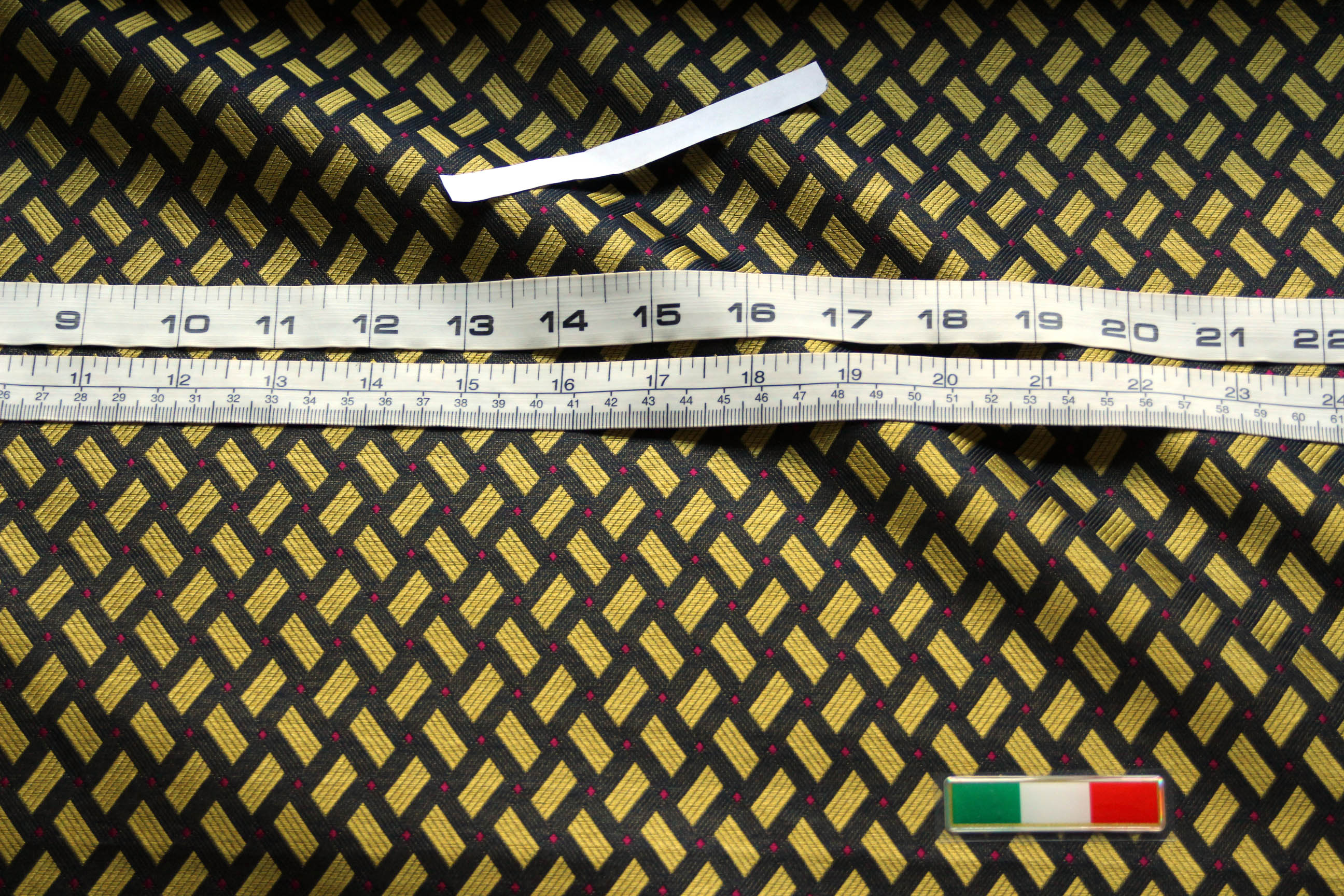Black Gold Ornament Silk Fabric