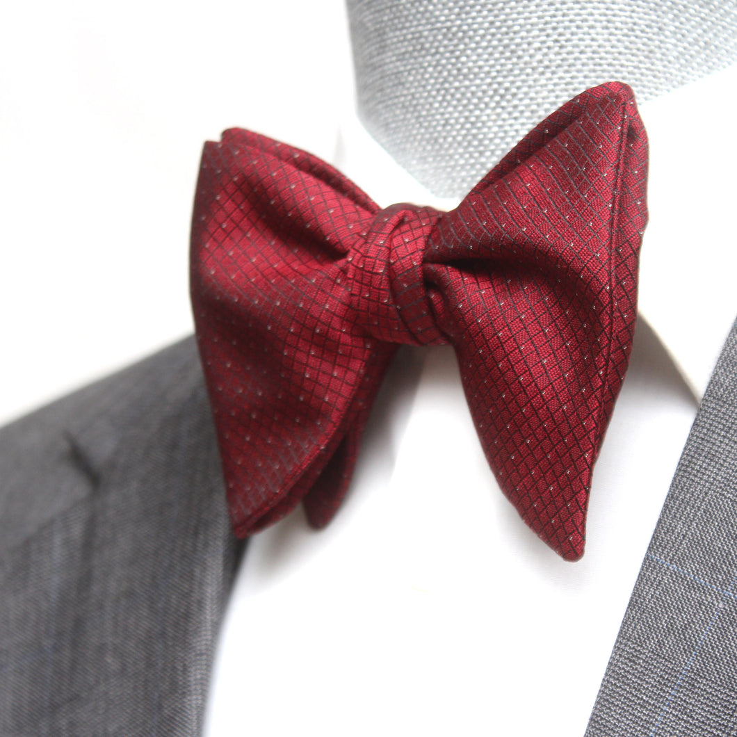 Red Big Butterfly Silk Bow Tie