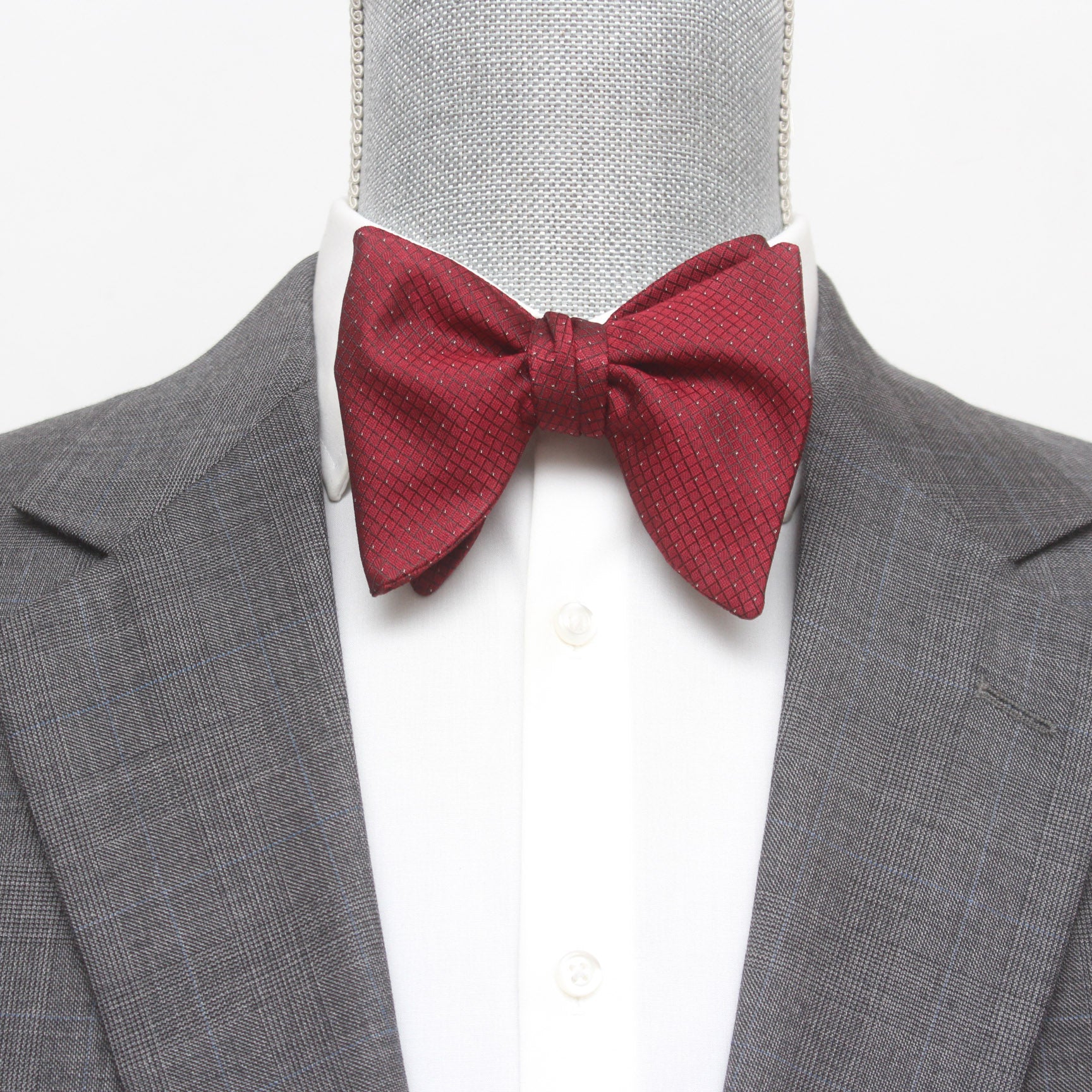 Red Big Butterfly Silk Bow Tie