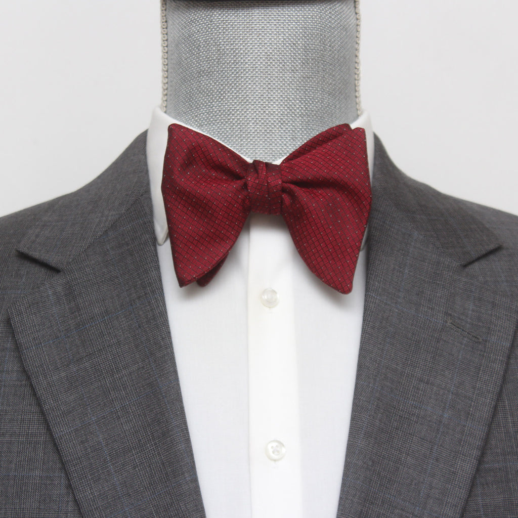 Red Big Butterfly Silk Bow Tie