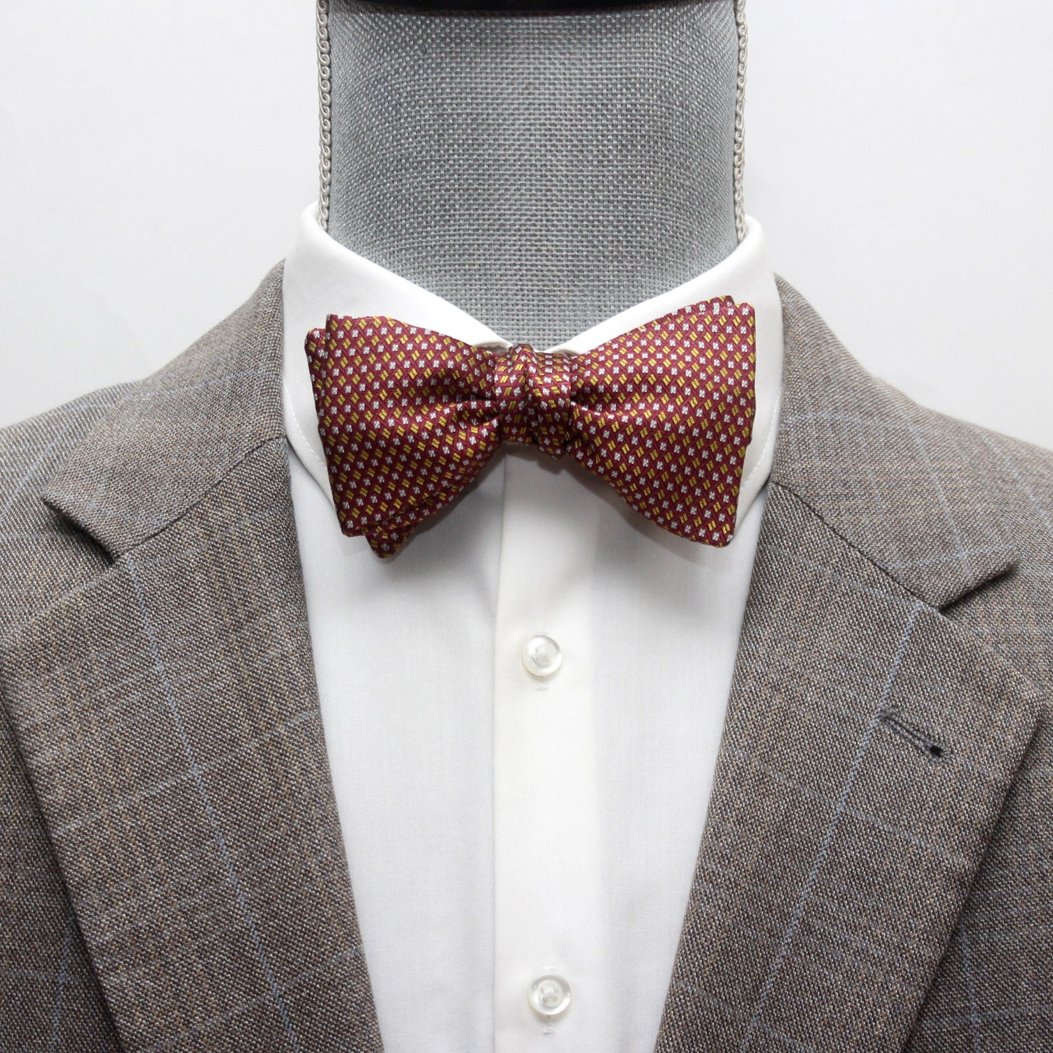 Dusty Mauve Classic Silk Self-Tie Bow Tie