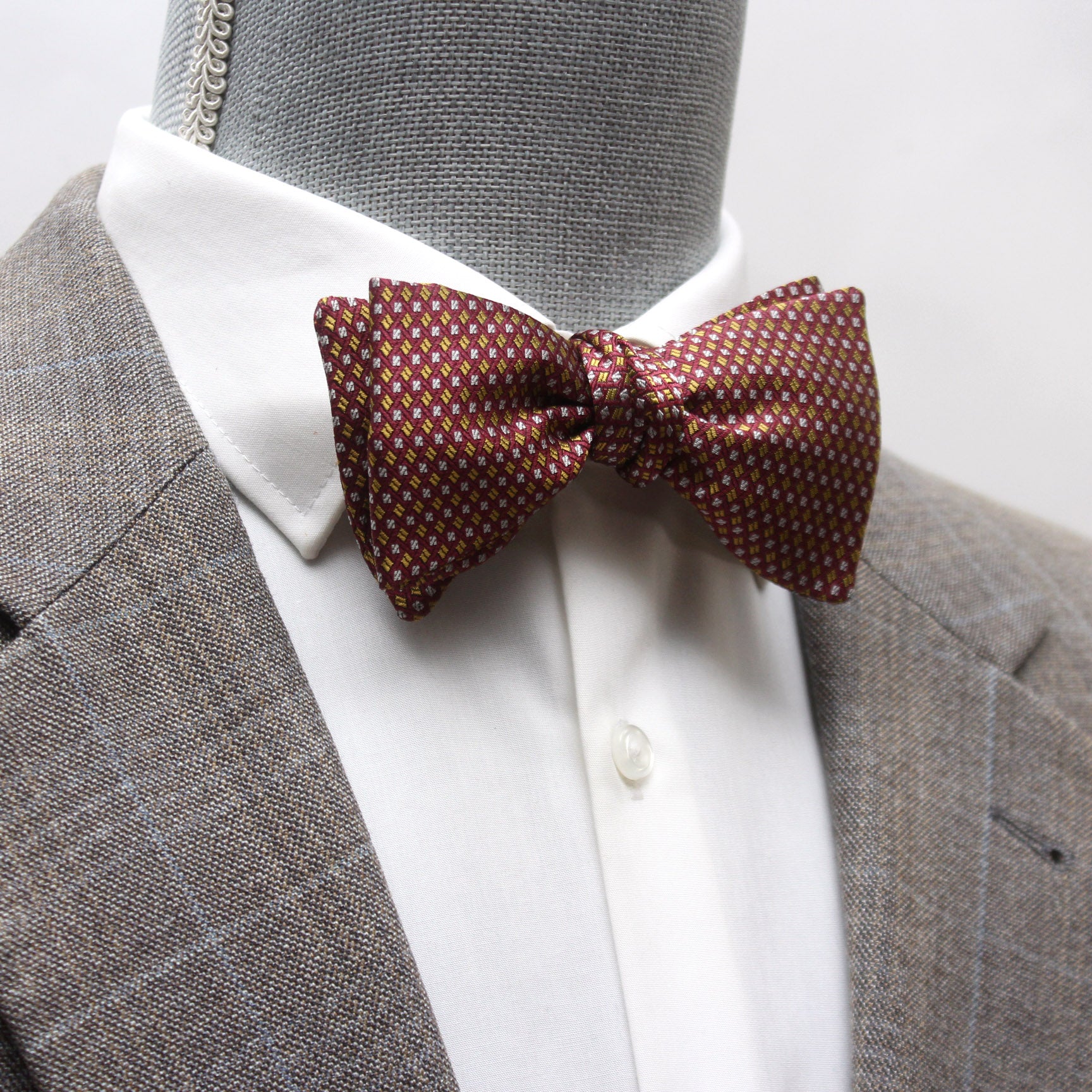 Dusty Mauve Classic Silk Self-Tie Bow Tie