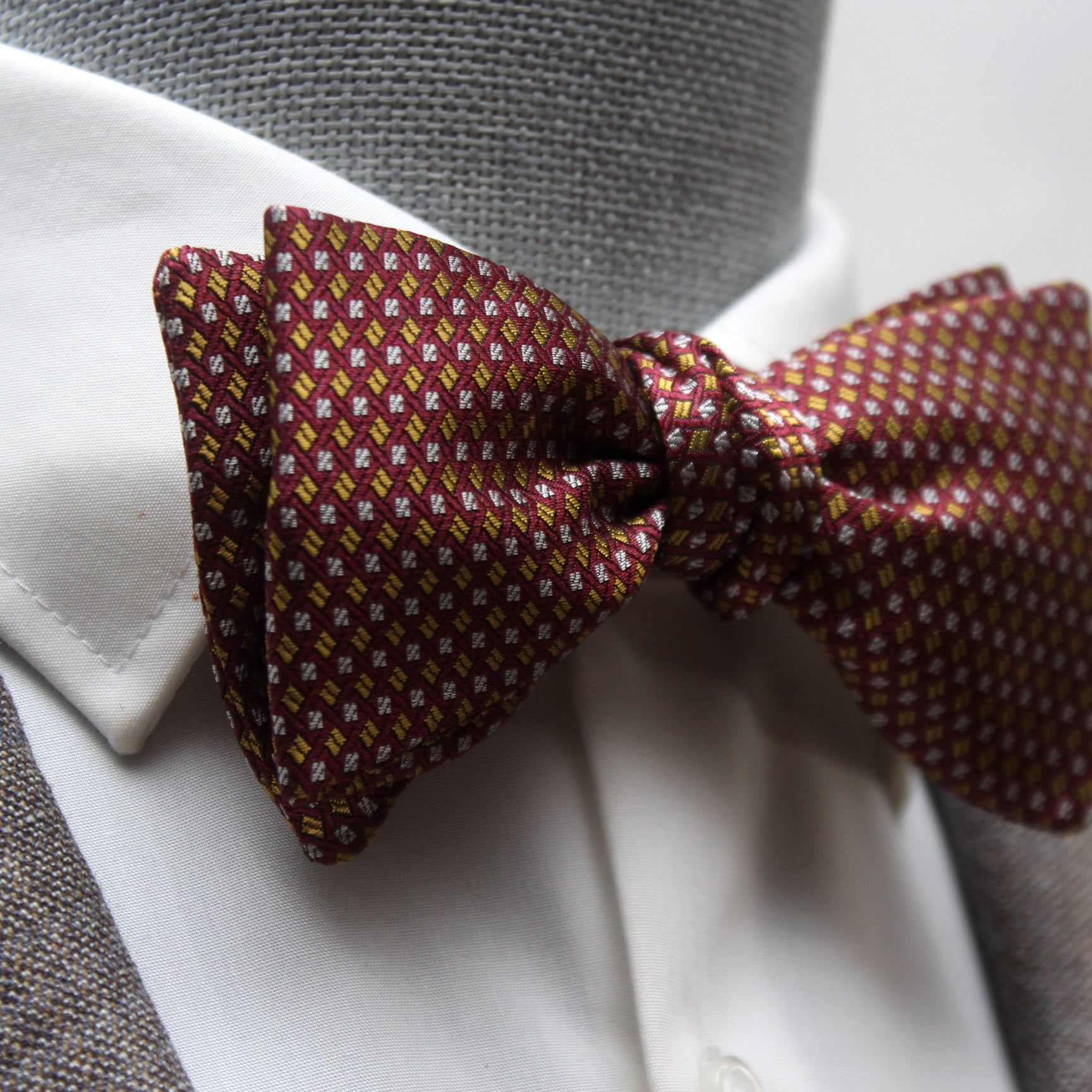Dusty Mauve Classic Silk Self-Tie Bow Tie