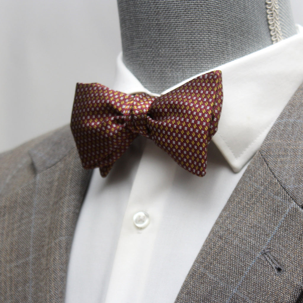 Dusty Mauve Classic Silk Self-Tie Bow Tie