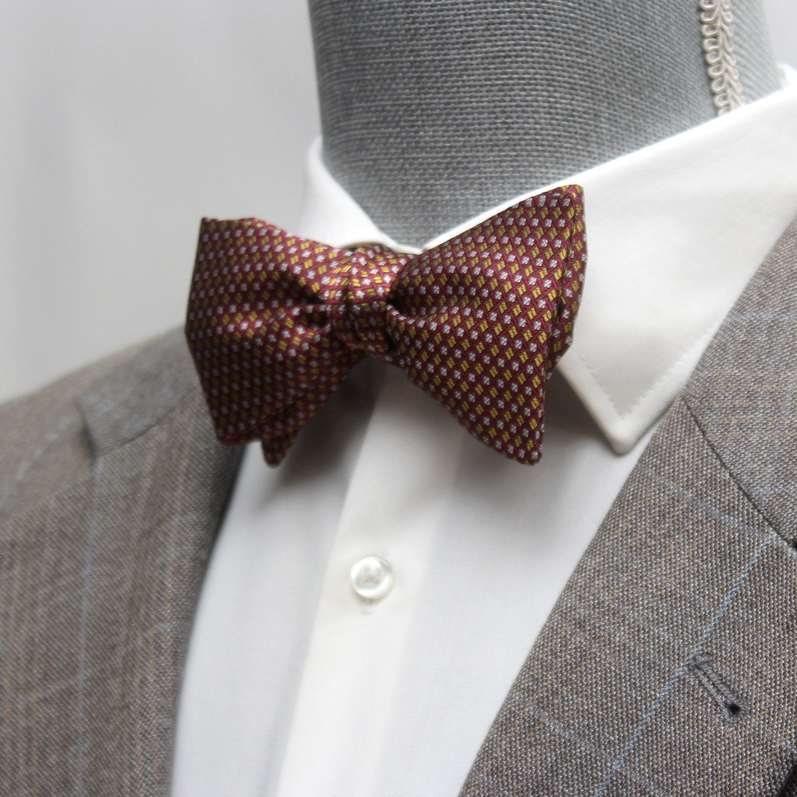 Dusty Mauve Classic Silk Self-Tie Bow Tie