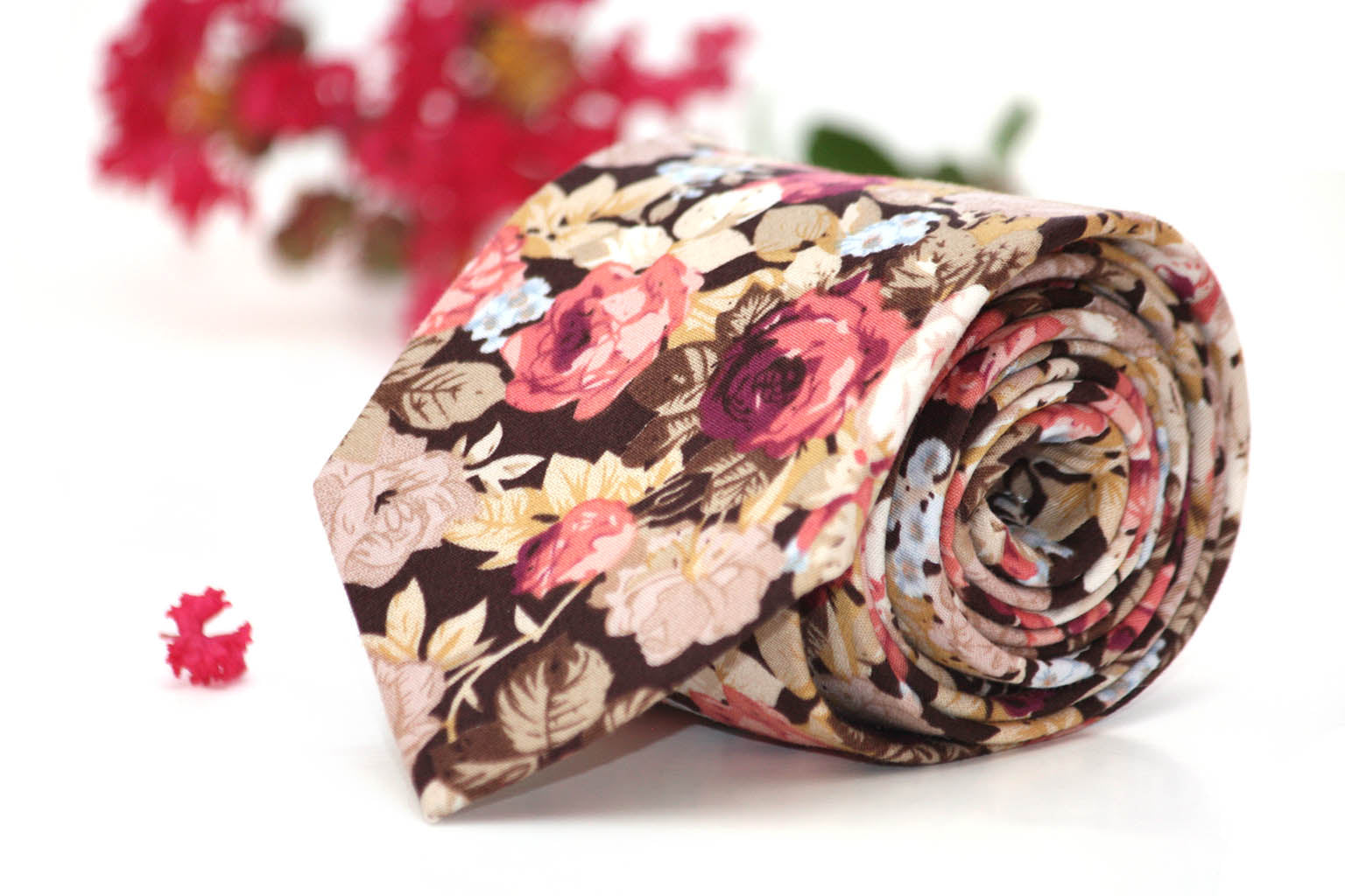 Floral Cotton Necktie