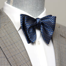 Load image into Gallery viewer, Blue Ornament Big Butterfly Bow Tie
