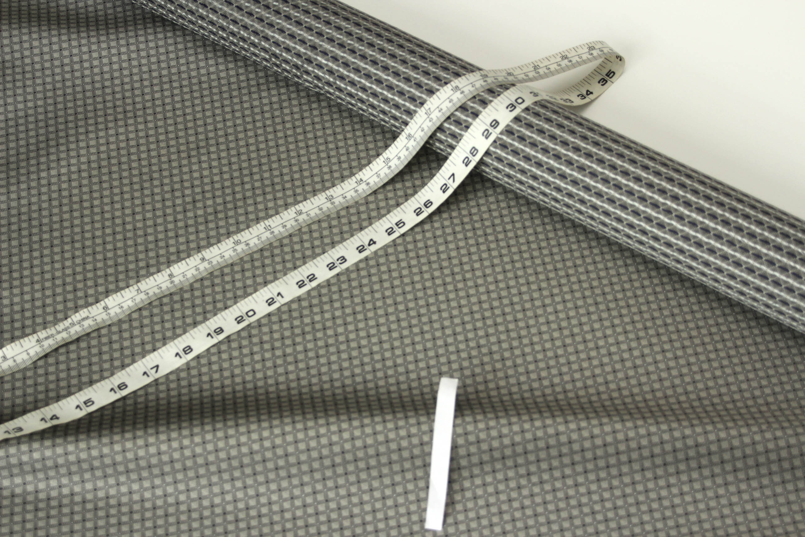 Grey ornament Silk Fabric 42" width