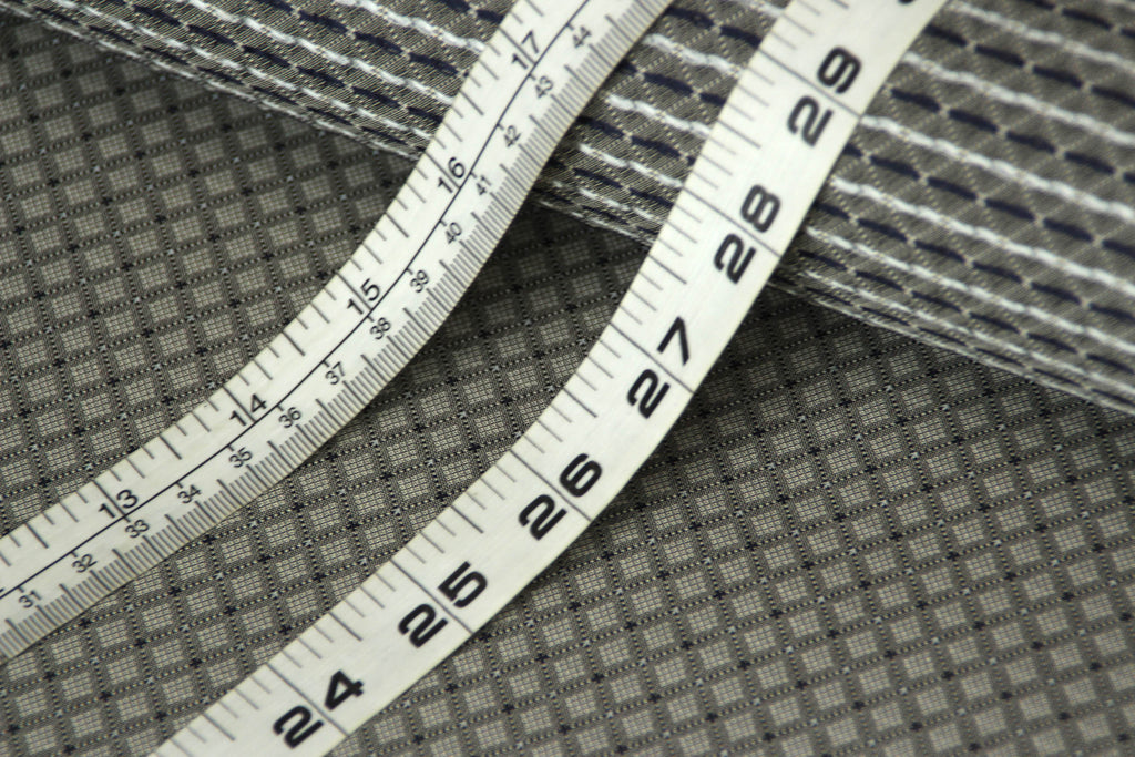 Grey ornament Silk Fabric 42" width