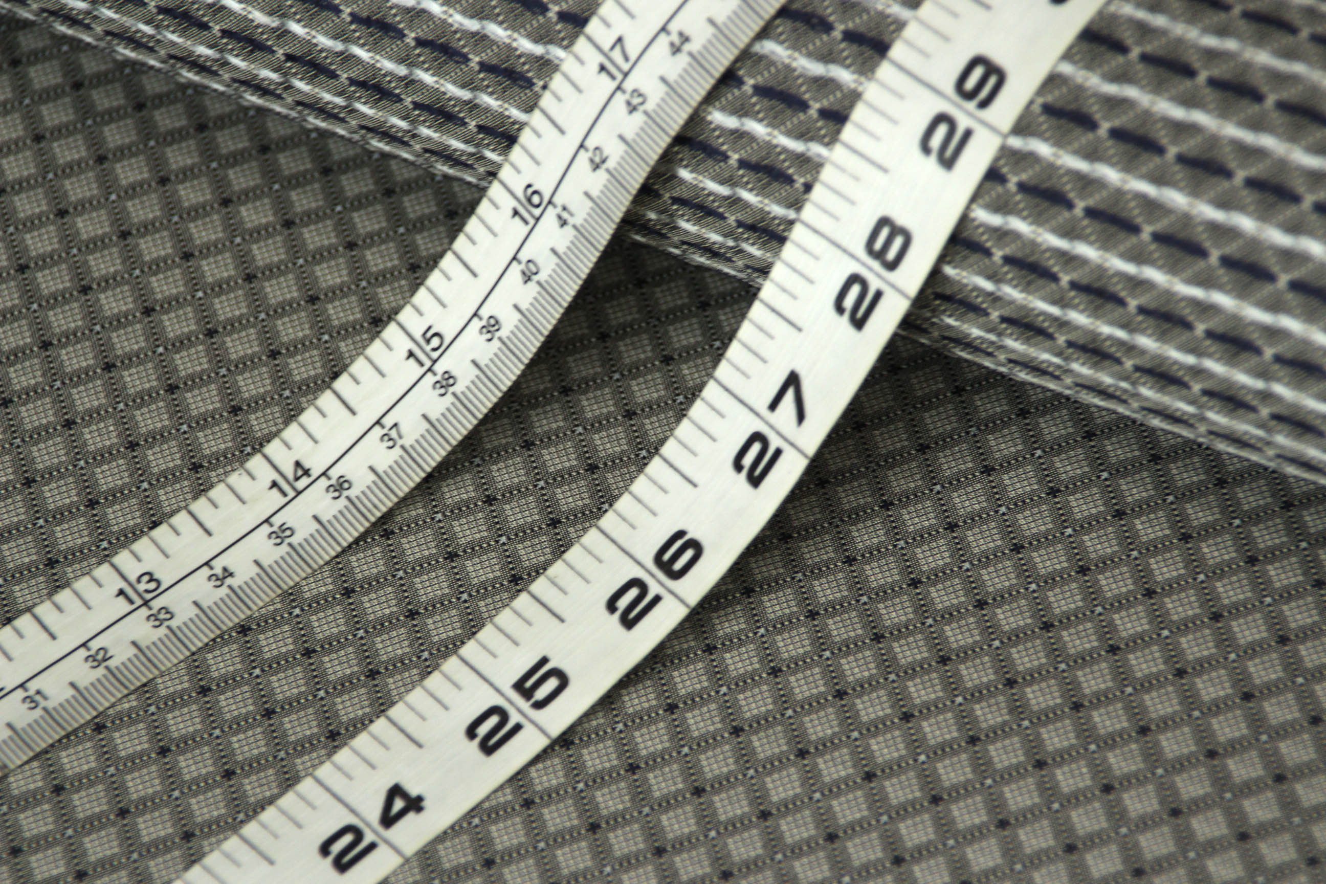 Grey ornament Silk Fabric 42" width