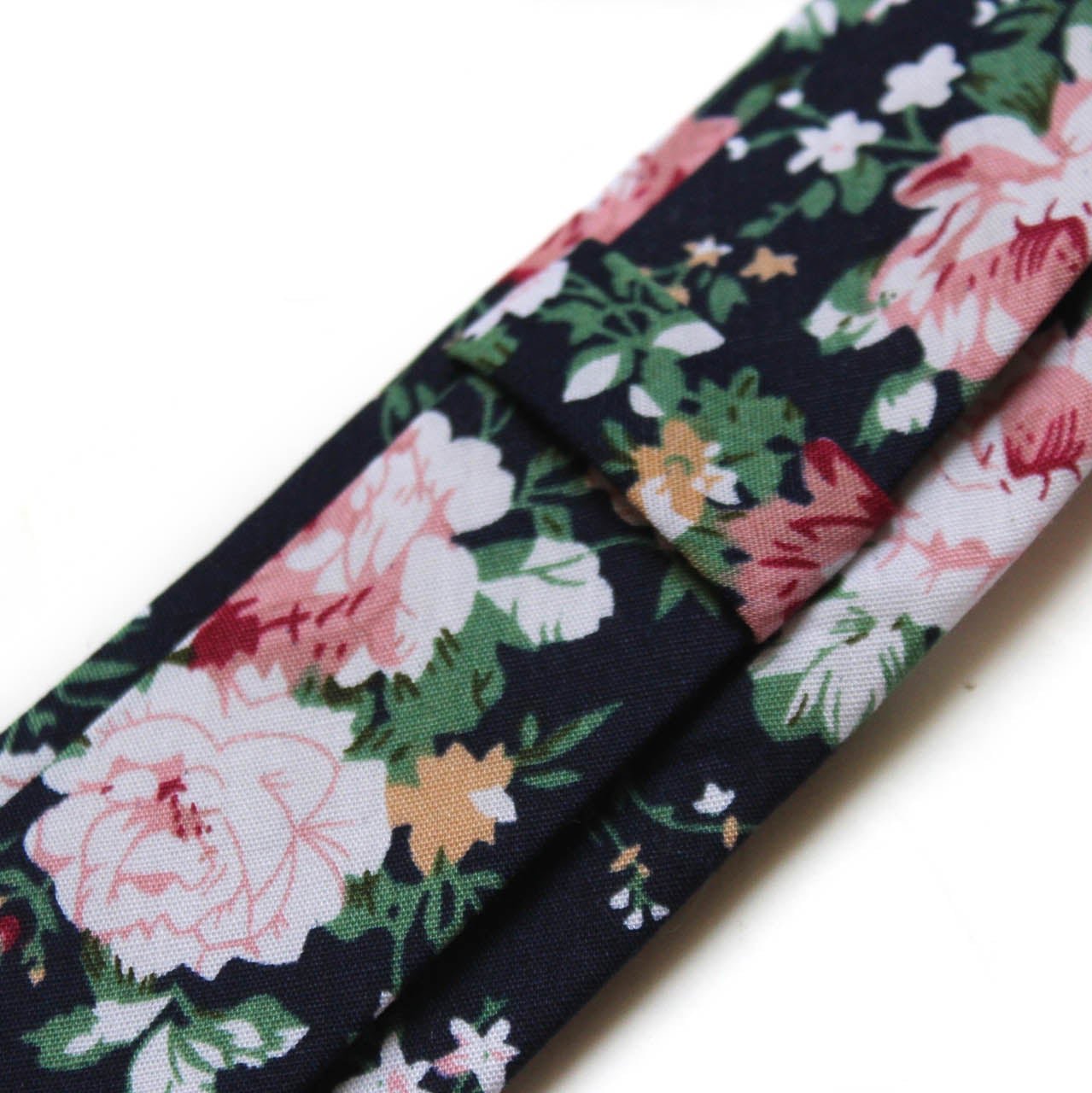 Black Floral Necktie