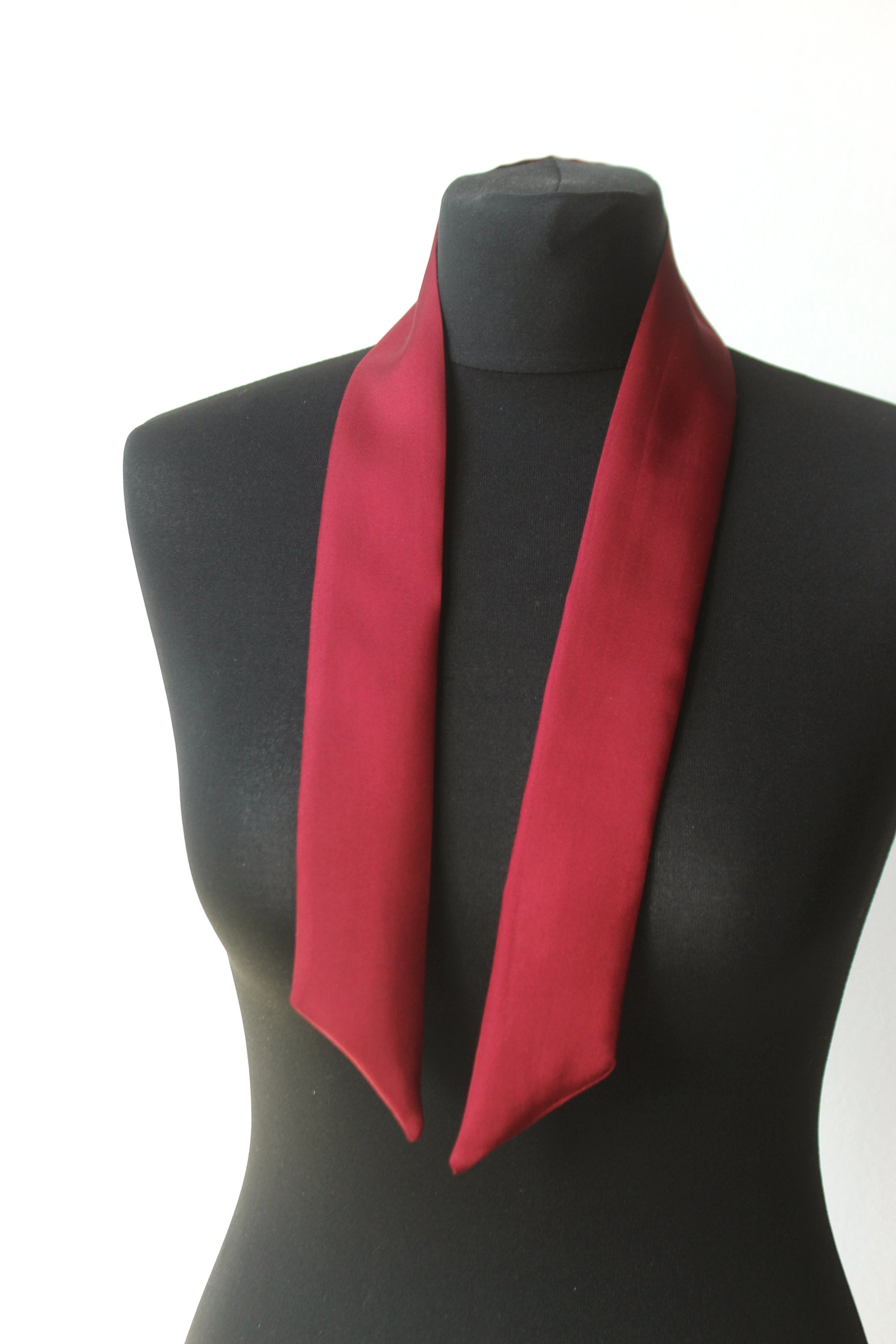 Maroon Skinny Scarf