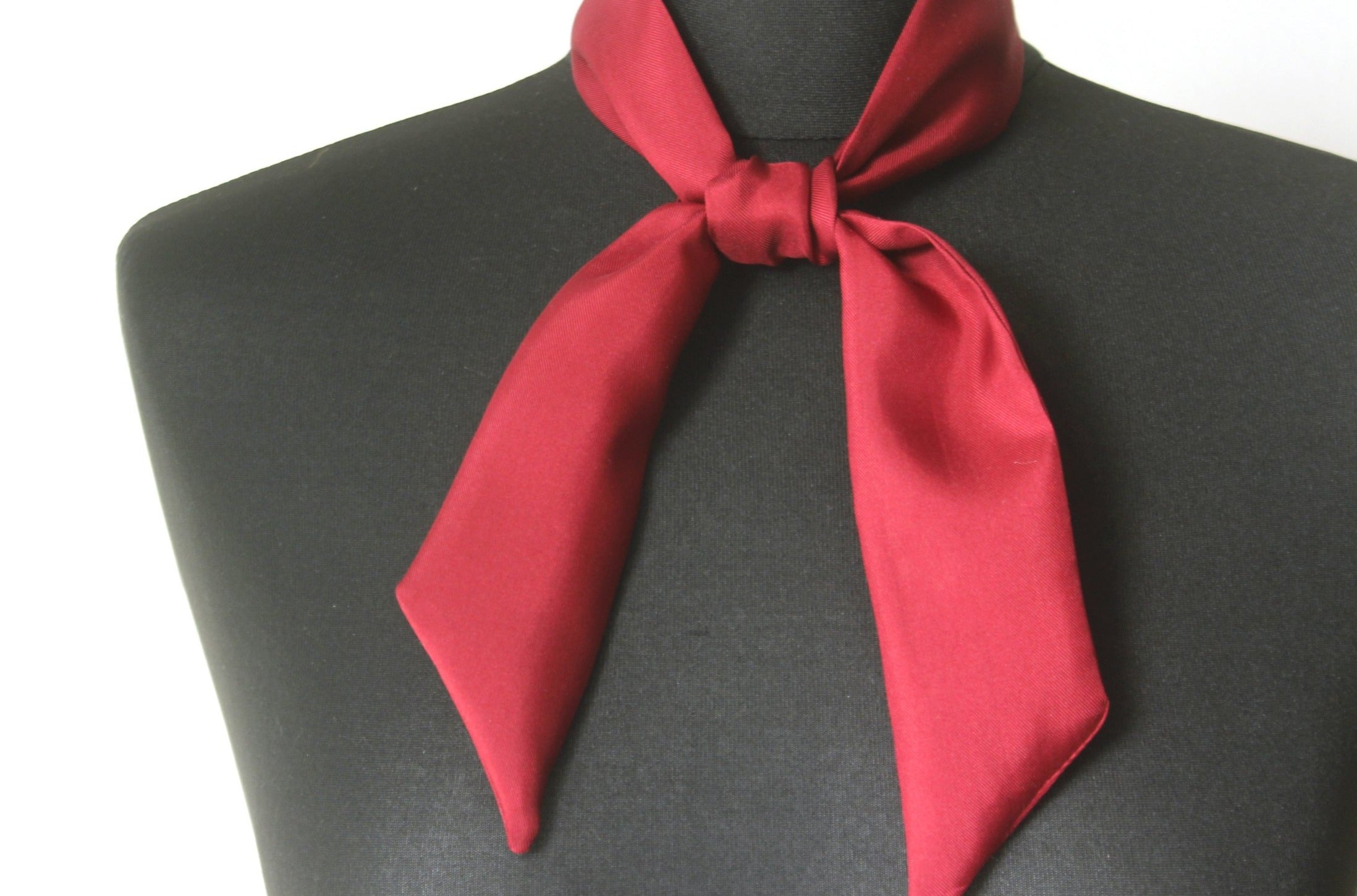 Maroon Skinny Scarf