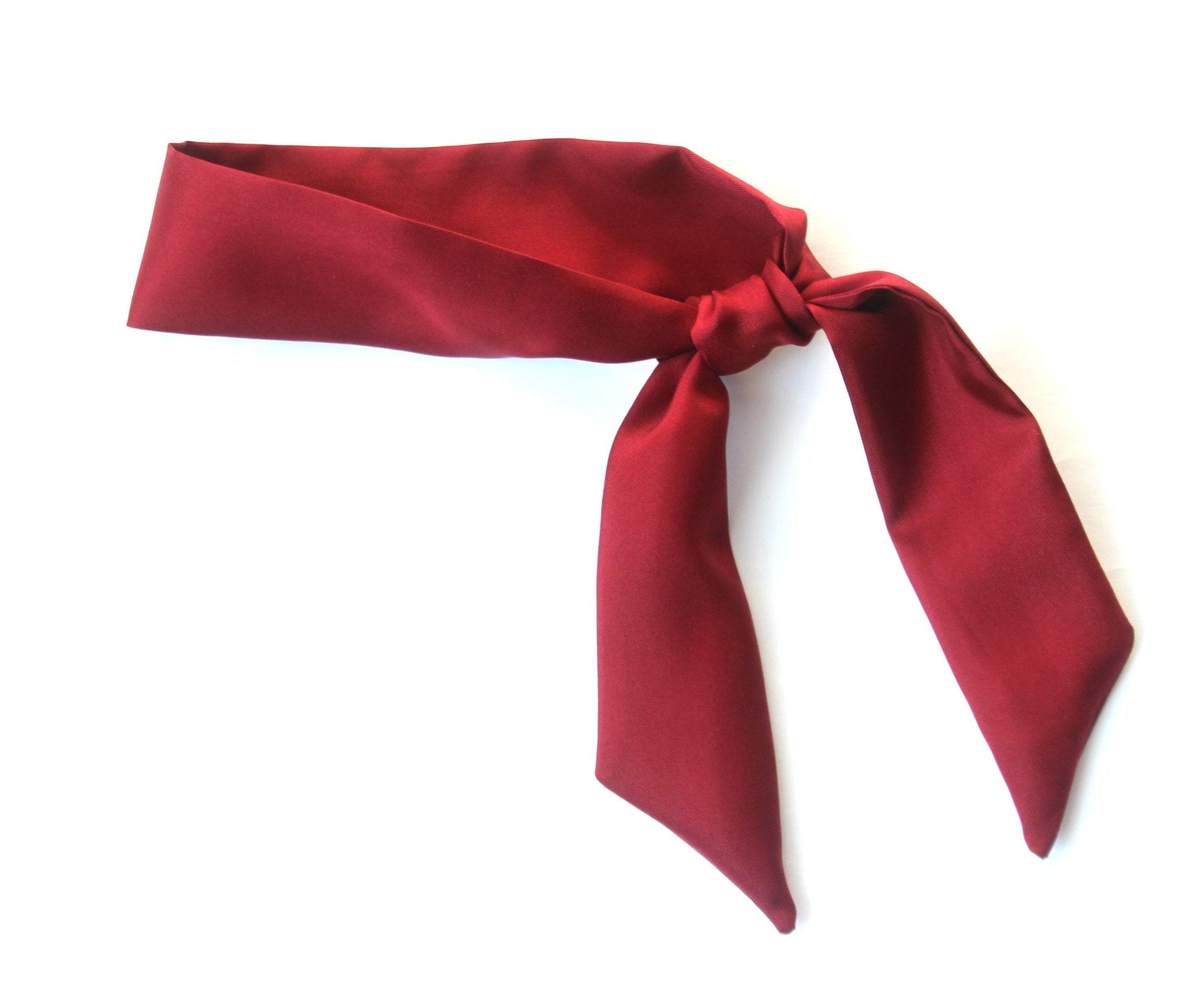 Maroon Skinny Scarf