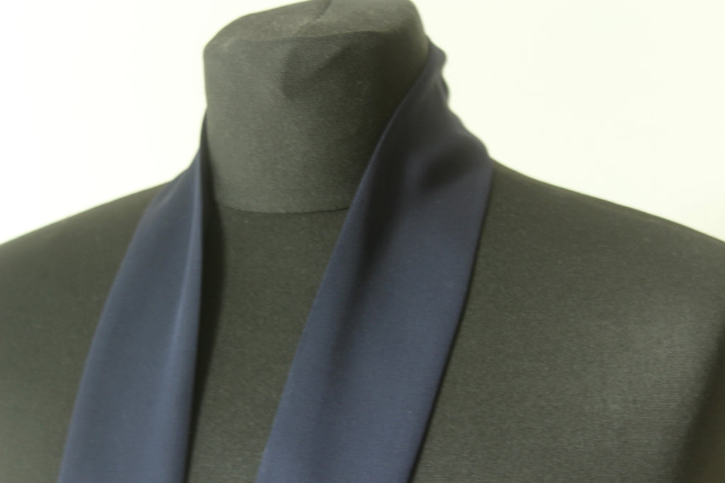 Navy Skinny Scarf