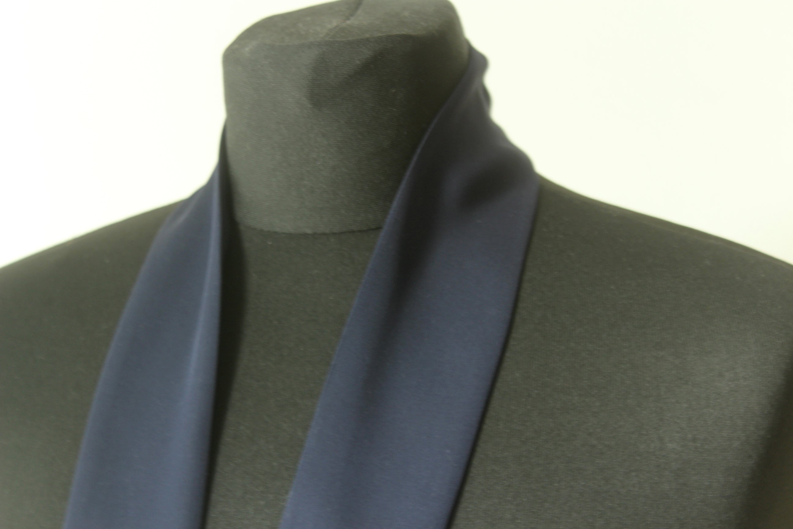 Navy Skinny Scarf
