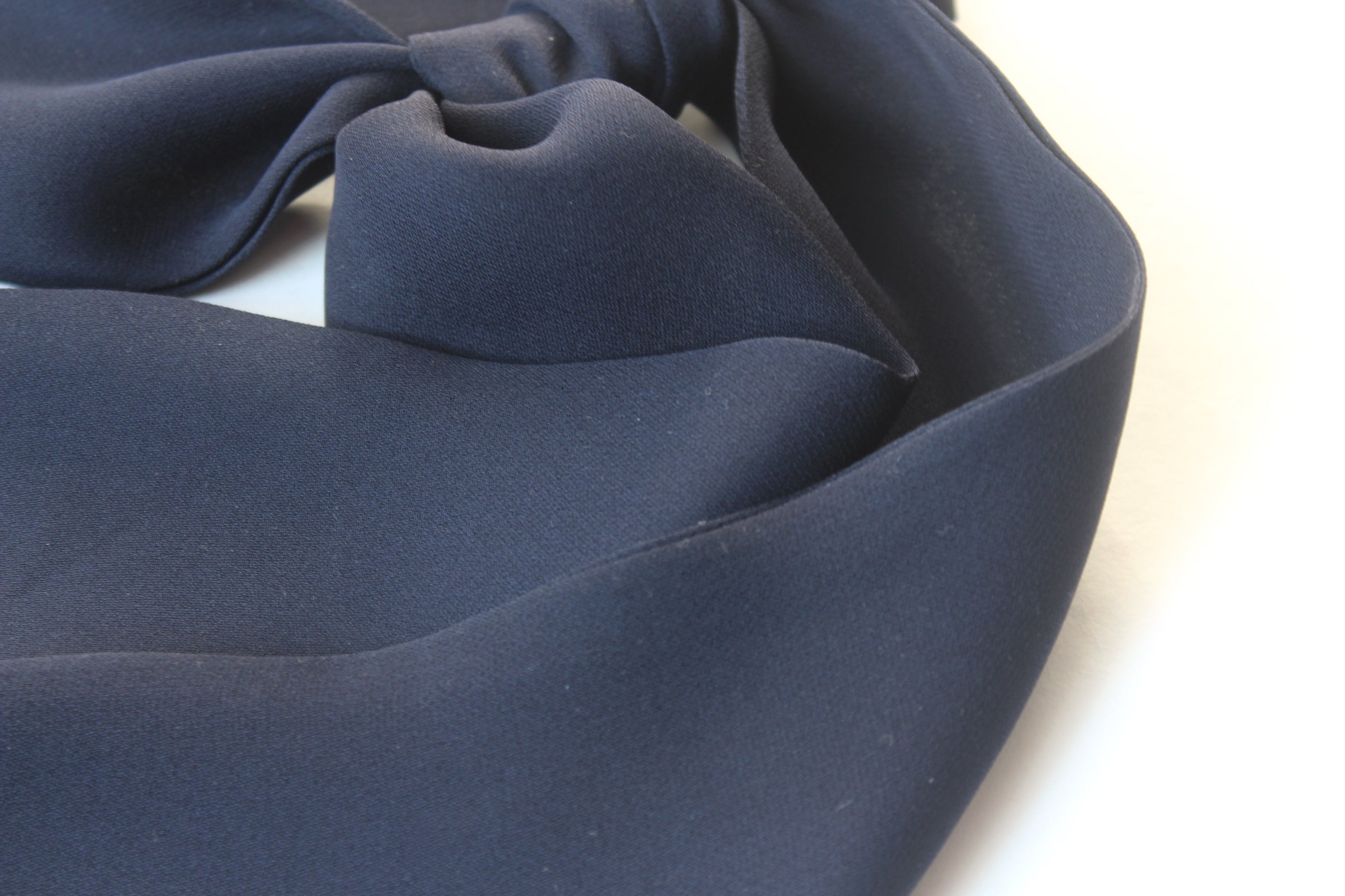 Navy Skinny Scarf