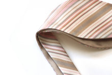 Load image into Gallery viewer, Champagne Stripe Reversible Self-Tie Bow Tie
