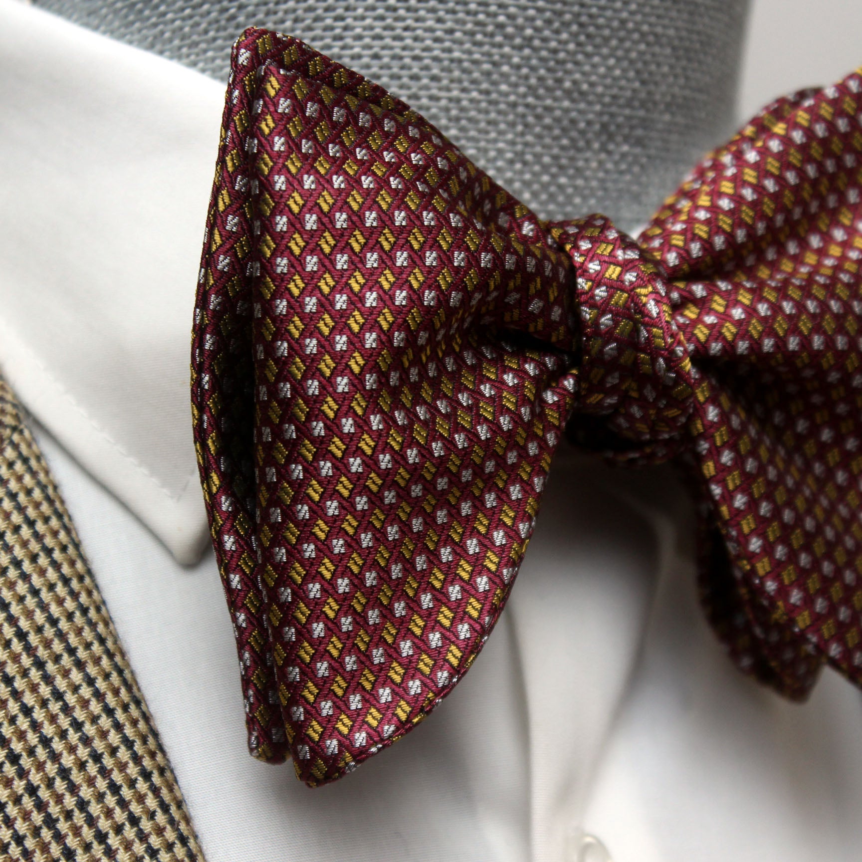 Dusty Mauve Big Butterfly Silk Bow Tie