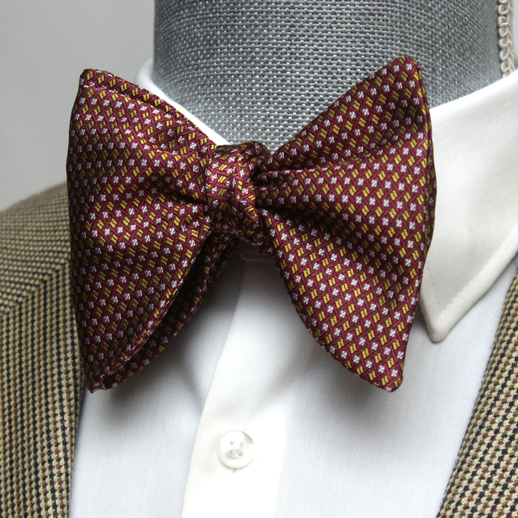 Dusty Mauve Big Butterfly Silk Bow Tie