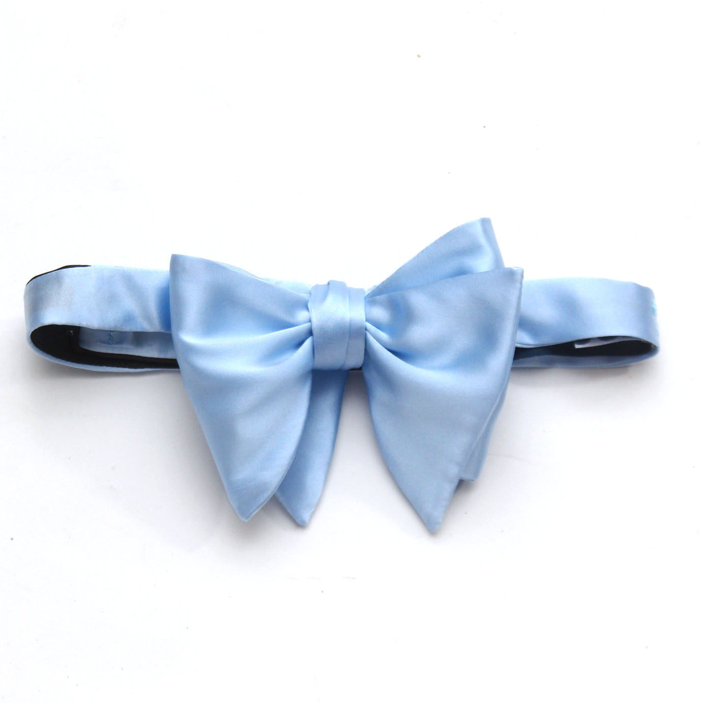 Solid Blue Big Butterfly Bow Tie