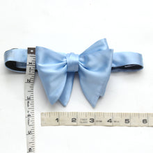 Load image into Gallery viewer, Solid Blue Big Butterfly Bow Tie
