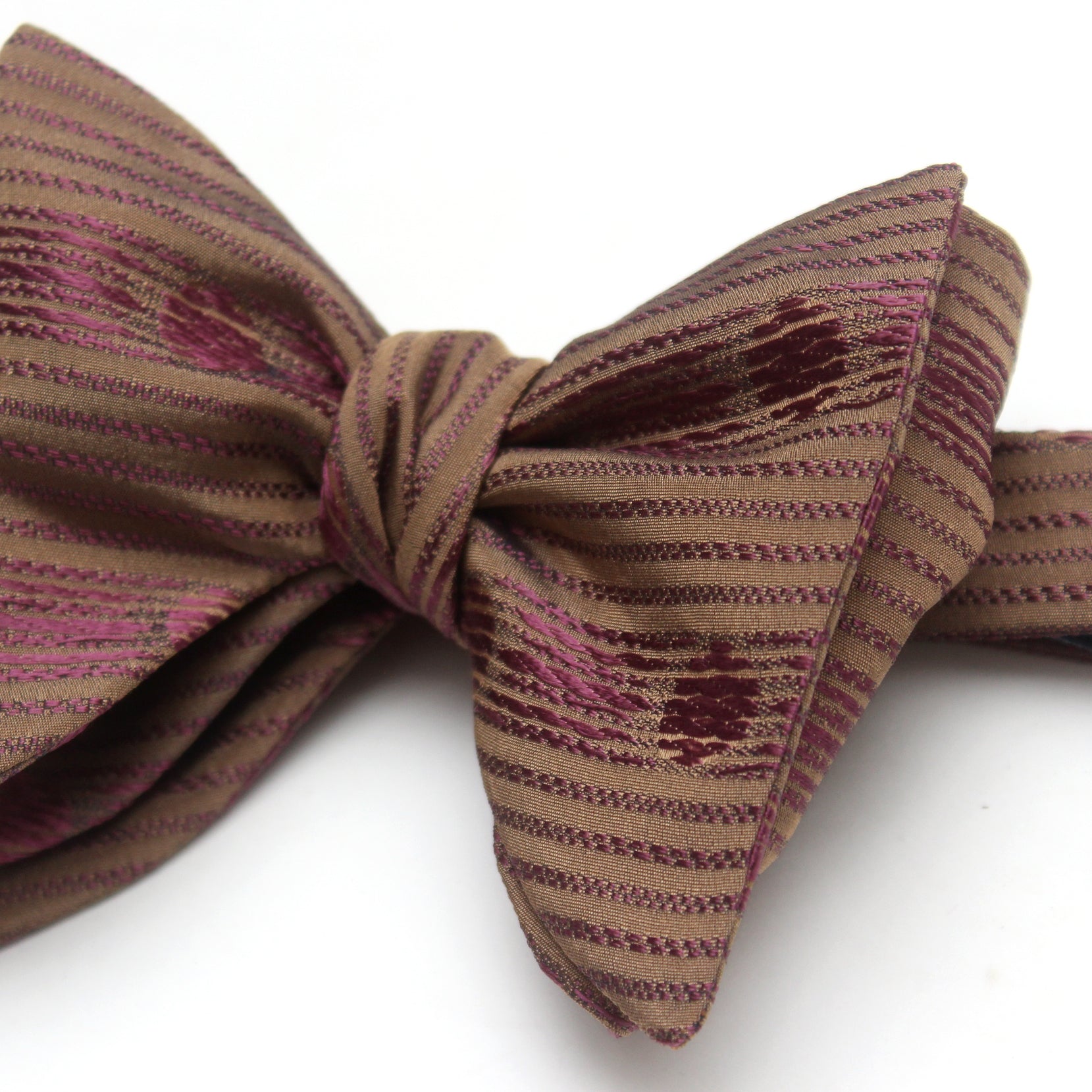Big Butterfly Brown Silk Bow Tie