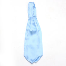 Load image into Gallery viewer, Ice Blue Silk Ascot
