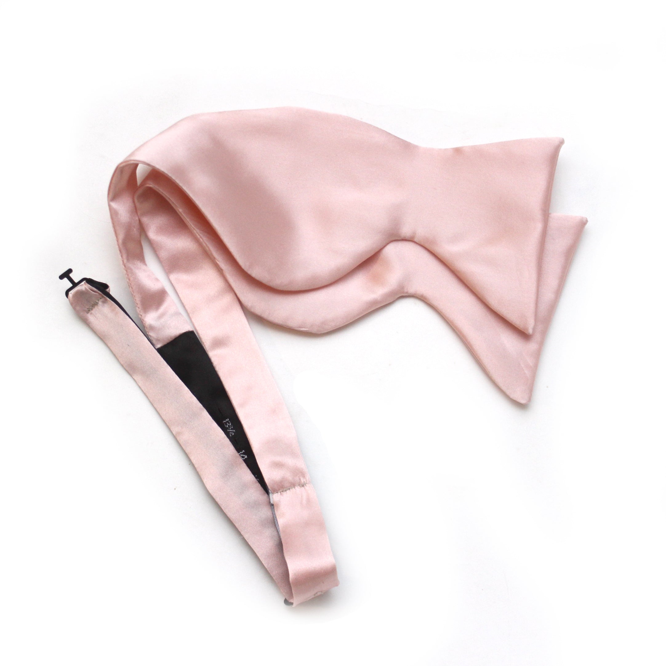 Big Butterfly Peach Silk Bow Tie